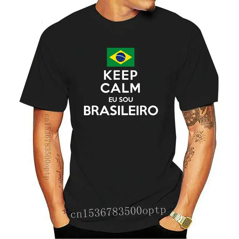 

Brazil World Team Eu Sou Brasileiro Im Brazilian Logo Design T Shirt 2024 New Short Sleeve Men Fitness Male Tops Shirts