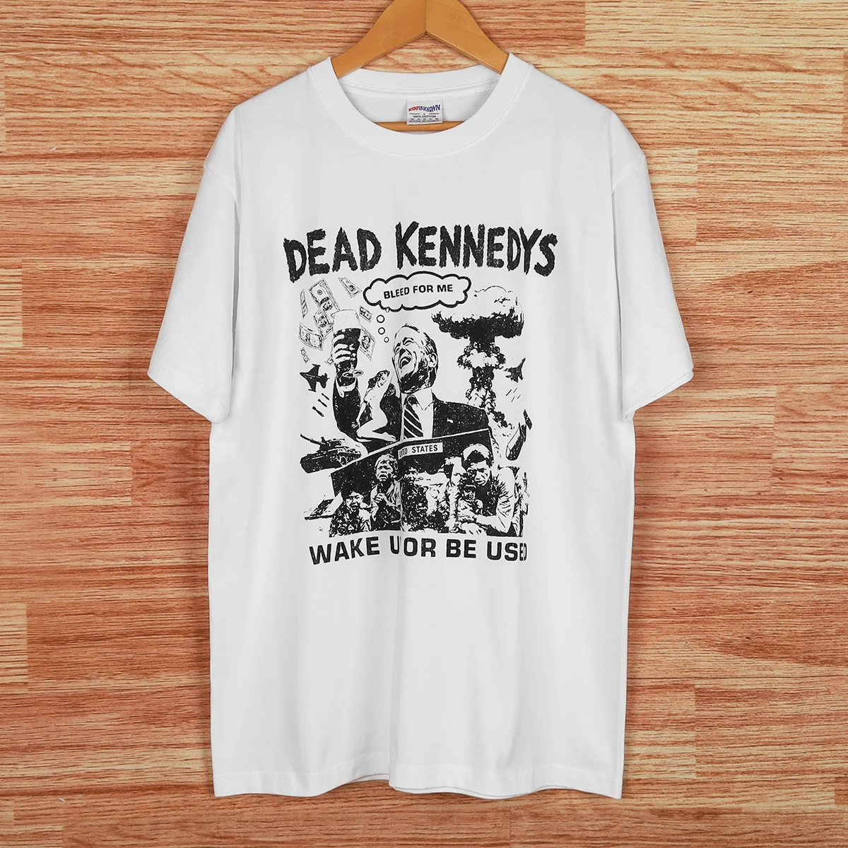Dead Kennedys T-Shirt Graphic BadTaste Artwork Anti War Wake Up Design Punk Rock Band Cotton Short Sleeves Men's Tops Shirt