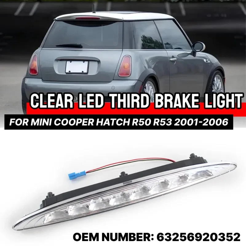 

Car LED Rear 3rd Third Brake Light Lamp for Mini Cooper Hatch R50 R53 2002-2006 High-mounted Brake Warning Signal Lights