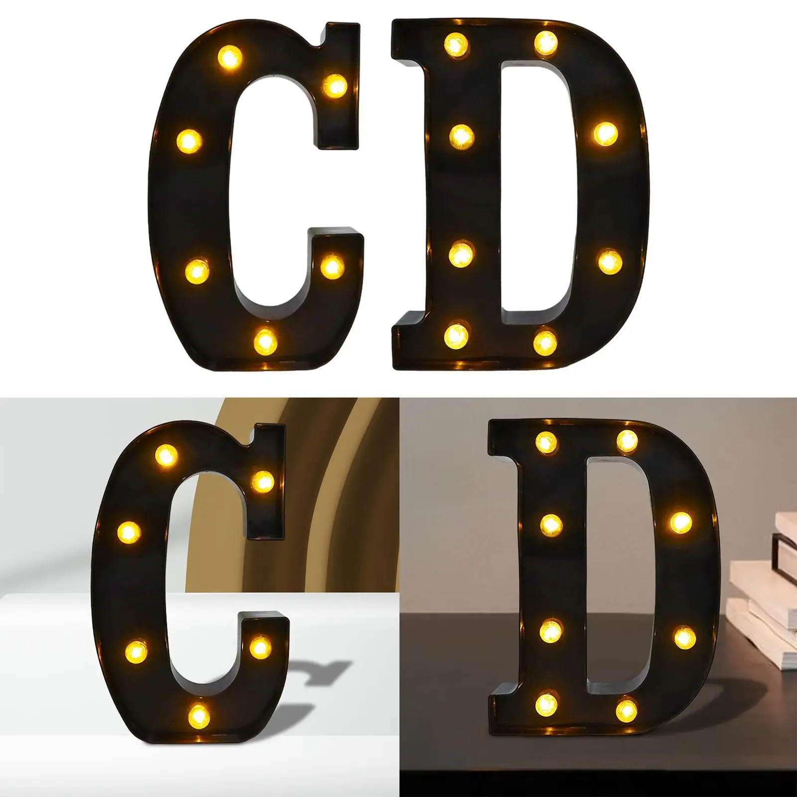 Light up Alphabet Sign Lighted Marquee Letter for Wall Anniversary Birthday