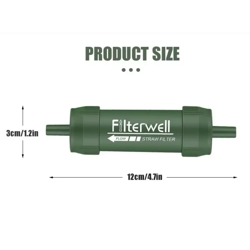 قش تنقية المياه من ألياف الكربون للتخييم AZ: قش ترشيح Tpcarbon محمول وفعال للبقاء #6