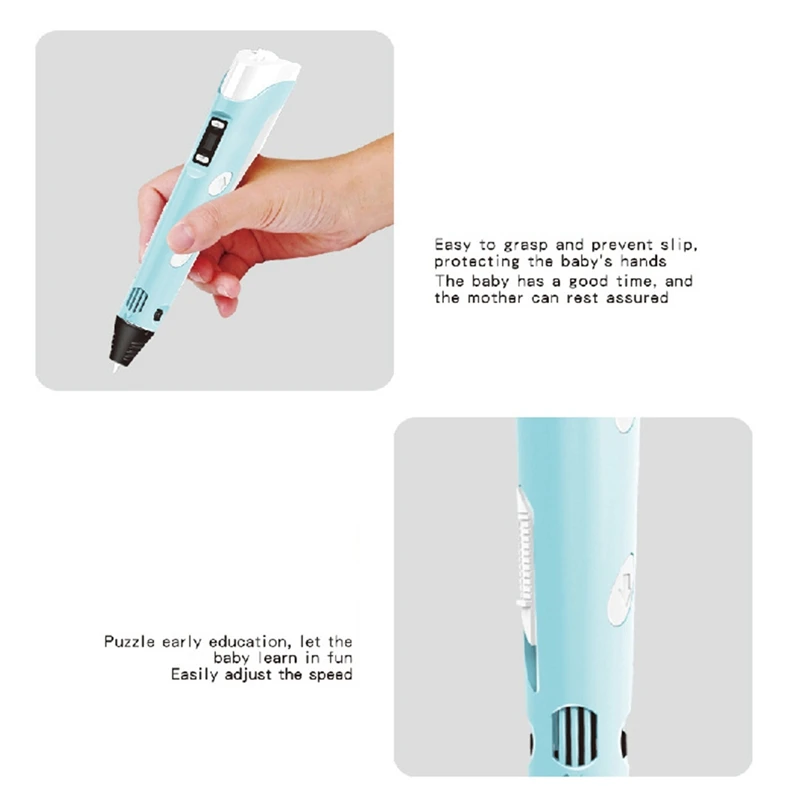 3D High-Temperature Pen DIY Painting Russian USB Model Camouflage With LCD Screen Compatible PLA Filament 3D Printing Pen D