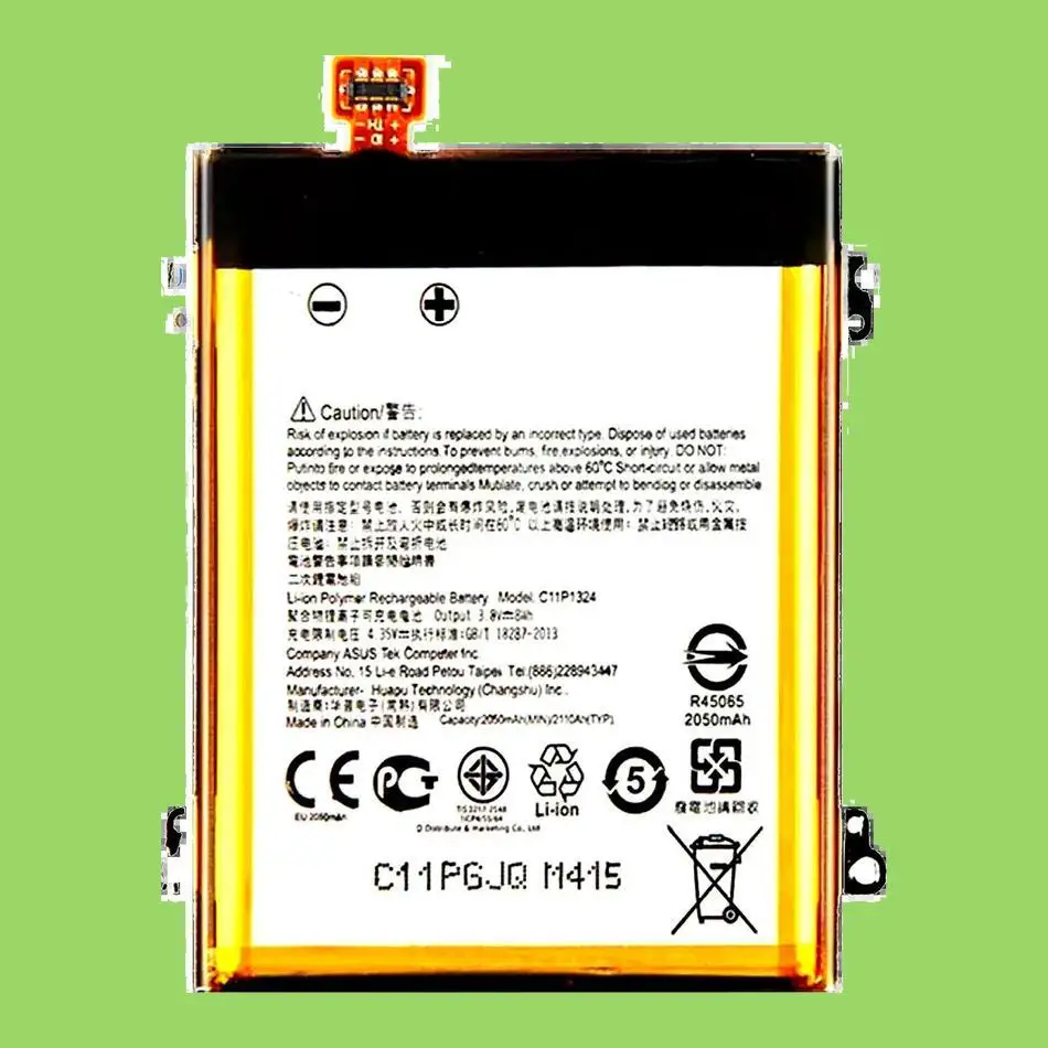 

2050Mah Durable For Asus Zenfone 5 A500G A500 A500CG A501CG A500KL Zenfone5 Mobile Phone Battery C11P1324 With Iron Sheet Stable