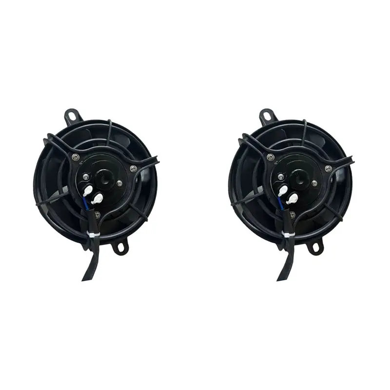 

2 шт. 5-дюймовые 12В вентиляторы охлаждения двигателя для мотоциклов, электрические радиаторы для Honda, Kawasaki, квадроциклов