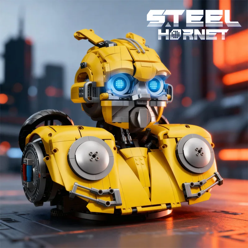 

Bumblebee Model Building Blocks Kit DK4011 Half-body Robot Head MOC Assembly Ornament Boy Toy Birthday Gift