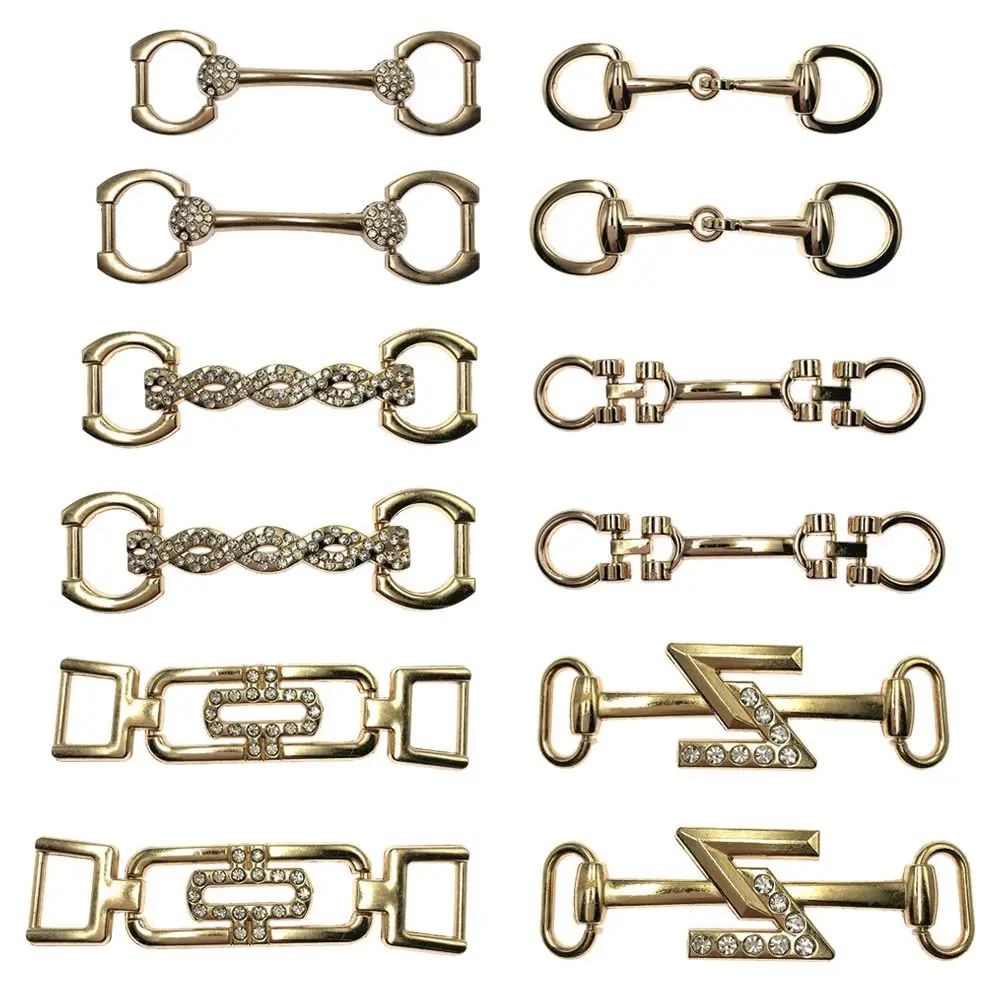 Decoration Garment Hardware Clothing Accessories Metal Buckles Metal Shoe Chain Shoes Buckles DIY Shoes Bag