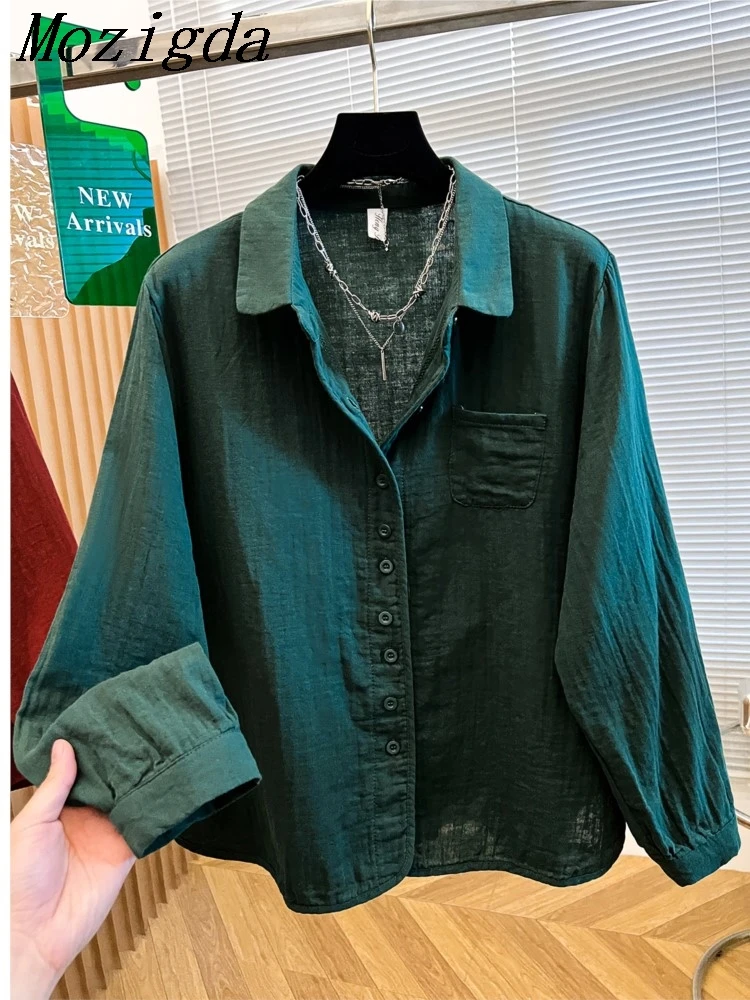 

Autumn Long Sleeve Cotton Shirt Women Coat Korean Loose Casual Blouse Woman Ladies Tops Shirt Coats Roupa Feminina