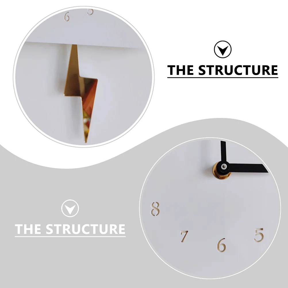 

Decoration Cloud Shape Clock Wall Acrylic Animal Swing Flash Room