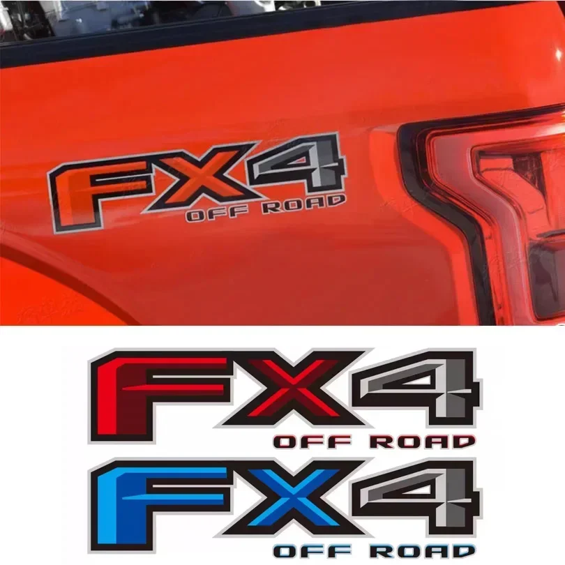 Par de pegatinas de repuesto 3D FX4 Off Road para cabina de camioneta 4x4, calcomanía de vinilo para Ford F150 F250 F350 F450 Super Duty