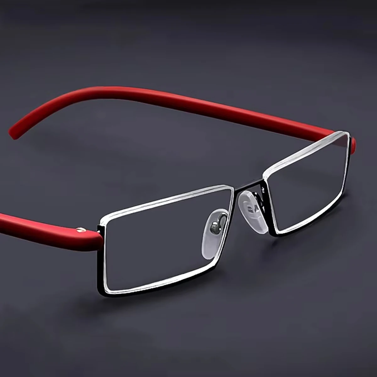 1pc Anti-Blau Licht Lesebrille Kleine Leichte Halb Rahmen Rechteck Klar Leser Computer Brillen Für Männer Frauen