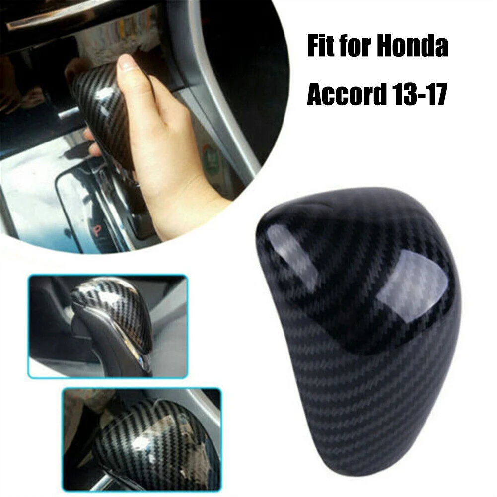 Fitment Stylish and Functional Carbon Fiber Shifter Cover designed specifically for the For Honda For Accord (\'13 \'17)