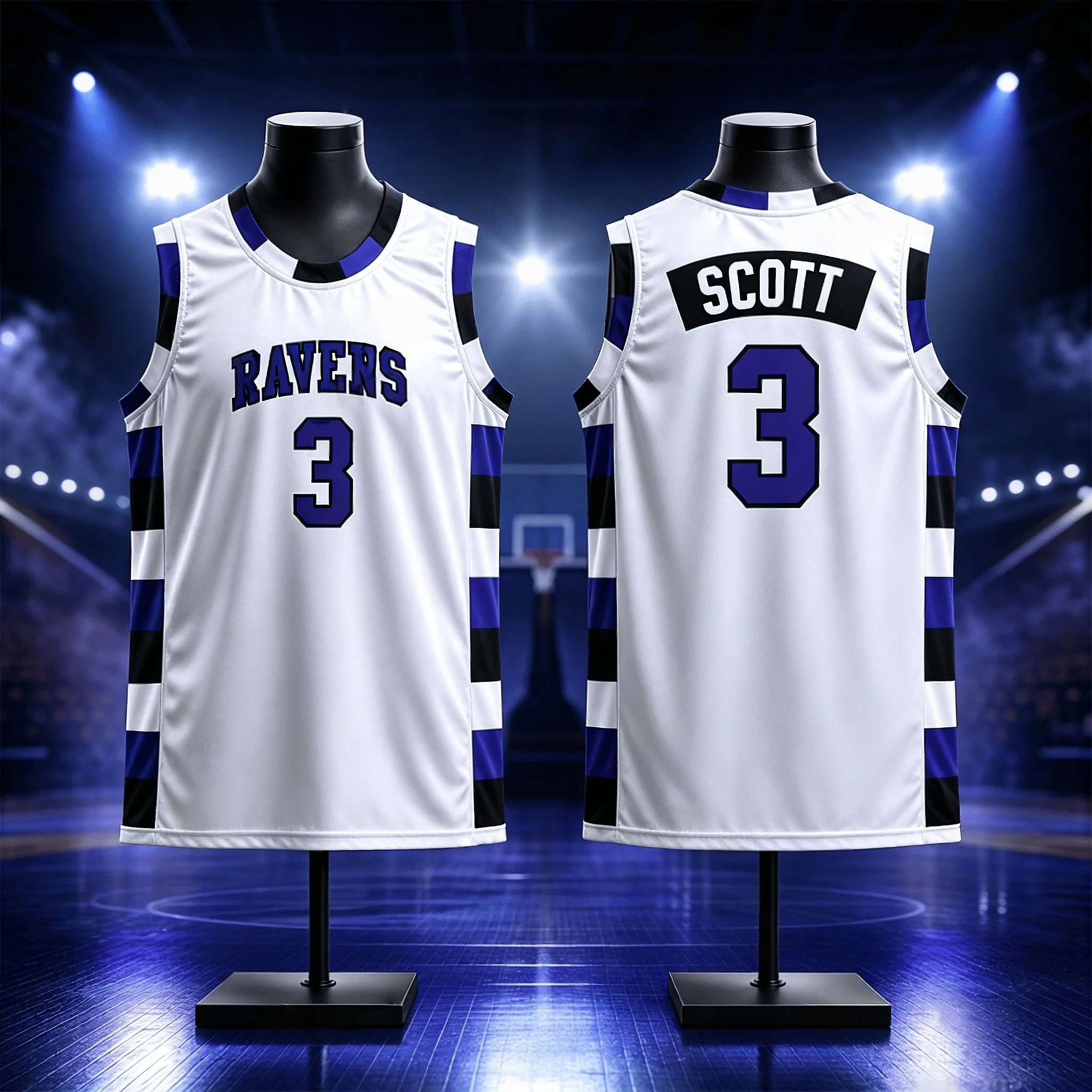 One Tree Hill Ravens Retro-Basketballtrikot Unisex Atmungsaktives Sport-Tanktop für Männer, Frauen und Kinder, inspiriert vom Film – Detail 8