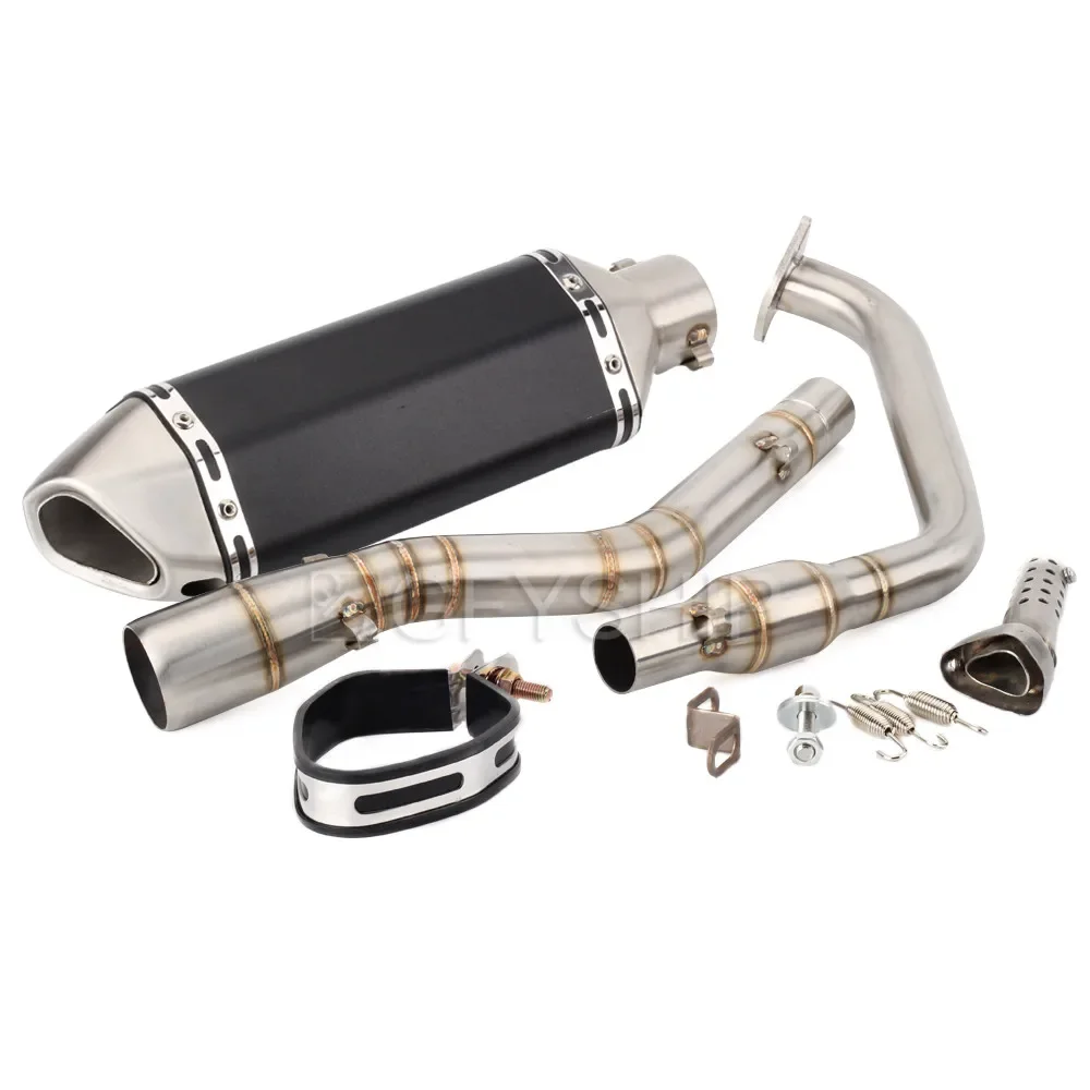 R15 V3 2017 to 2020 YZF-R125 YZF R15 Escape Slip-on Exhaust And Head Link Pipe Motorcycle For Yamaha YZF R125 2019 2020