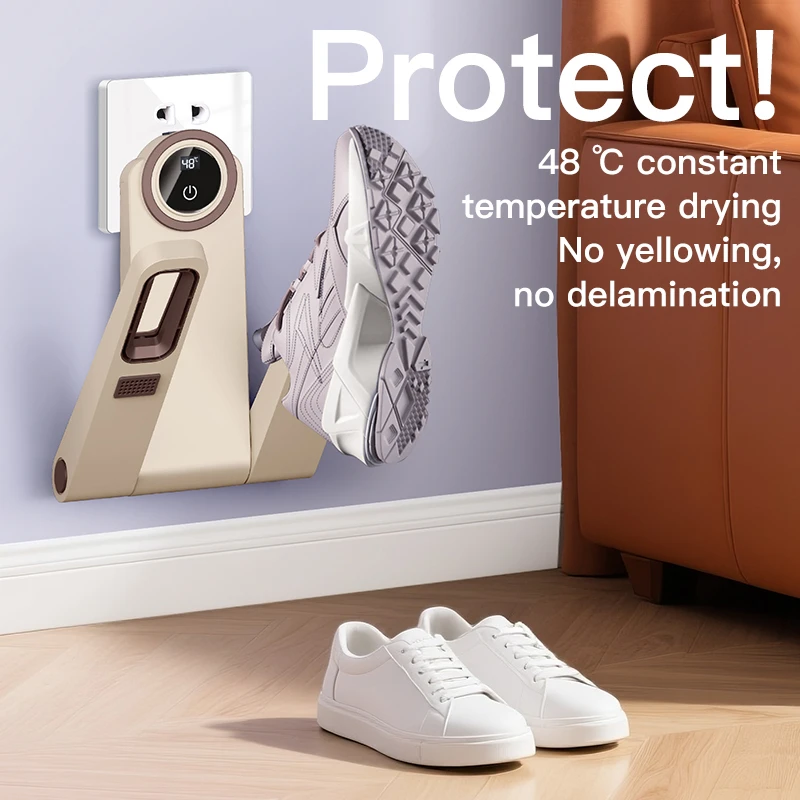 Xiaomi طوي جدار جبل مجفف الأحذية المنزلية درجة حرارة ثابتة سريعة الجافة سخان التعقيم إزالة الروائح الكريهة مجفف الأحذية