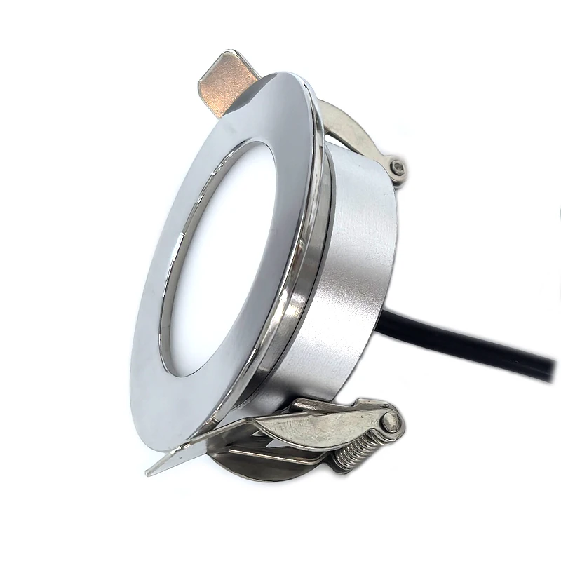 Polished Embedded Marine Light Emitting Diode Downlight Waterproof Light Emitting Diode Wild Boar Yacht RV Interior Light