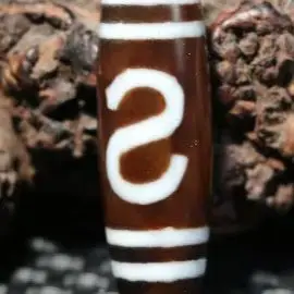 

CONGXINZAICHUFA ## 1005009979567043 Tibetan Old Agate S Money Hook Be Rich Symbol dZi Bead