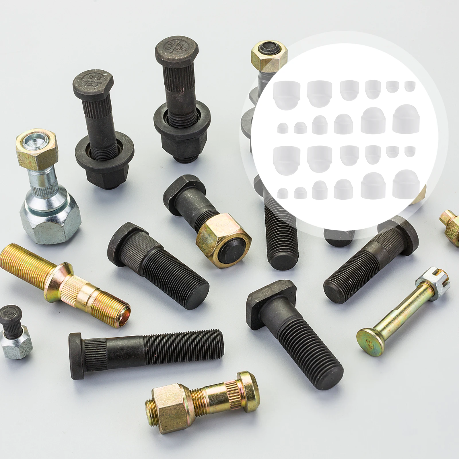 

145 Pcs Hexagonal Nut Covers Rubber Screw Caps Dome Bolts Hexagon Screws Metric System Practical Weathering Protection