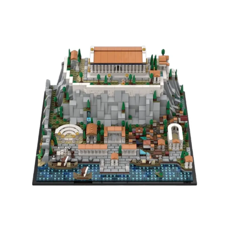 

Small Particle Building Blocks MOC-117805 1952pcs Modern Architecture Building Toy 3D Model Gift Educational DIY Ornament