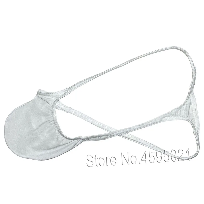 3Pack Men's Mini Bikini Thong Underwear String Brief Male G-String Bulge Pouch Low Rise High Leg Lingerie Shiny Sunbathing Beach