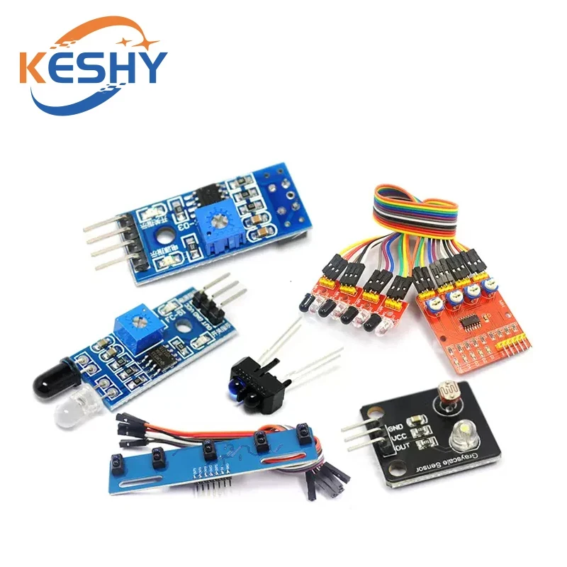 Infrared Detector Tracking Transmission Line TCRT5000 Tracker Sensor Obstacle Avoidance Sensor Module for Arduino Diy Car Robot