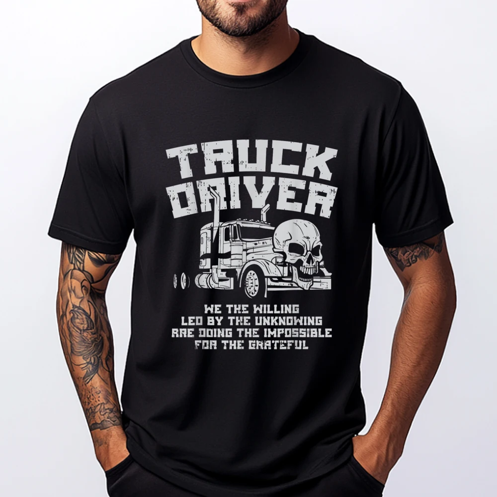

Truck Driver We Willing Led Unknowing Trucking Trucker Mens Clothing ClassicTshirts Men