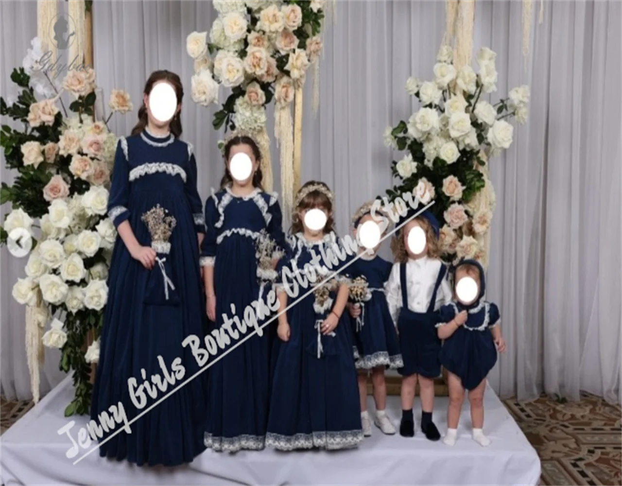 Vestido floral de renda macia personalizado para casamento, pricness, baile, convidados, batismo, damas de honra, festa de aniversário, vestidos todder
