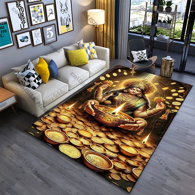Wealth prosperity divinity spiritual abundance carpet Yoga living room room decor children's crawling mat doormat area rug