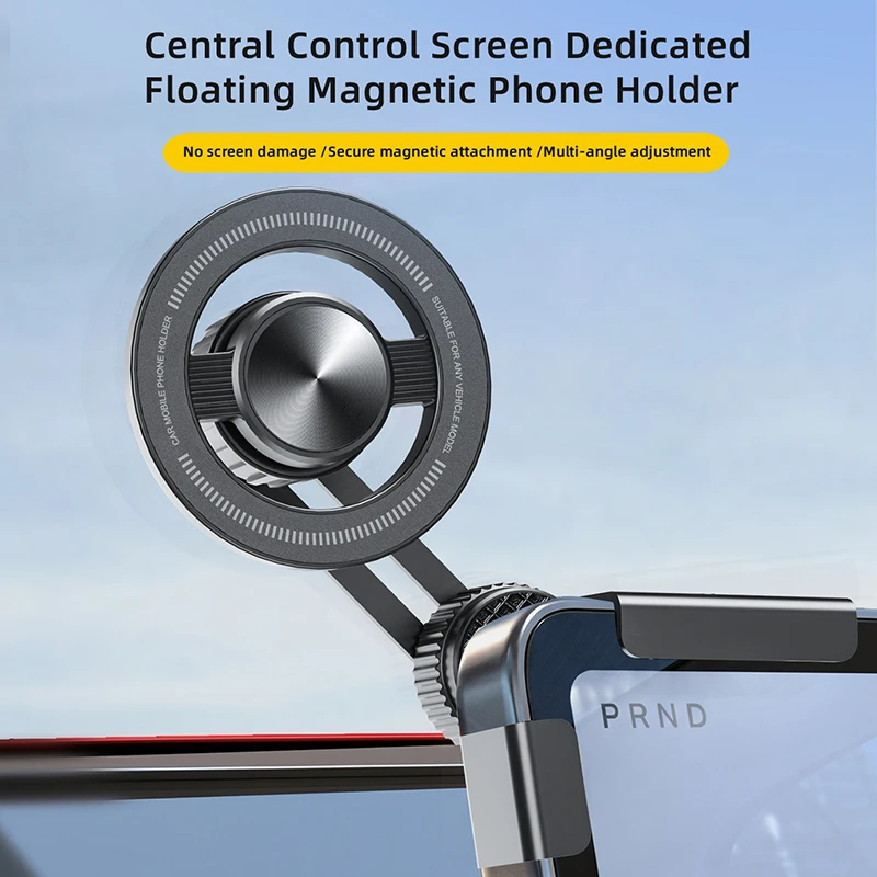 

Dual 360° Magnetic Phone Holder for Car Screen – Silicone Protection, Strong Suction, Universal for iPhone & Android (S18)