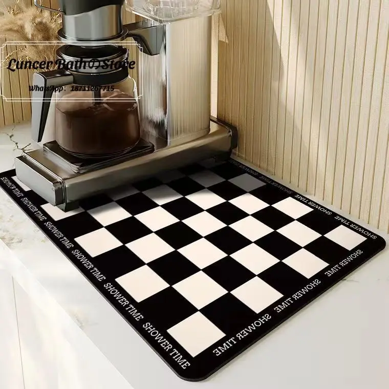 Kitchen drainage mat, countertop mat, diatomaceous earth meal mat, coffee machine mat