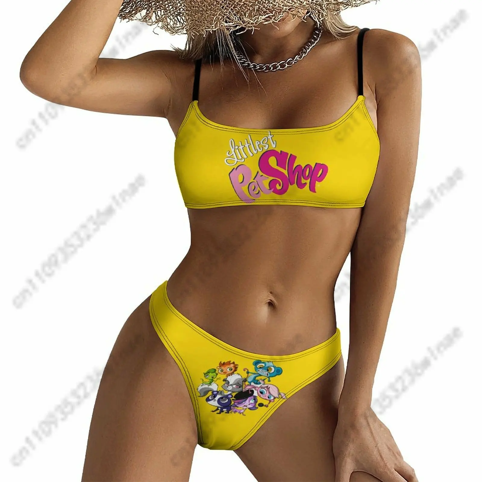 

Littlest Pet Shop Bikini Swimwear Womens Bathing Suits Personalized Fashion Swimwears Pool Party Beach Custom Beachwear