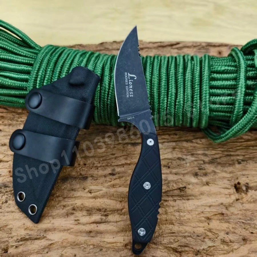 

Тактический прямой нож из нержавеющей стали TO/PS V040, 8Cr13Mov, лезвие G10, идеально подходит для кемпинга, выживания, EDC, мужской подарок