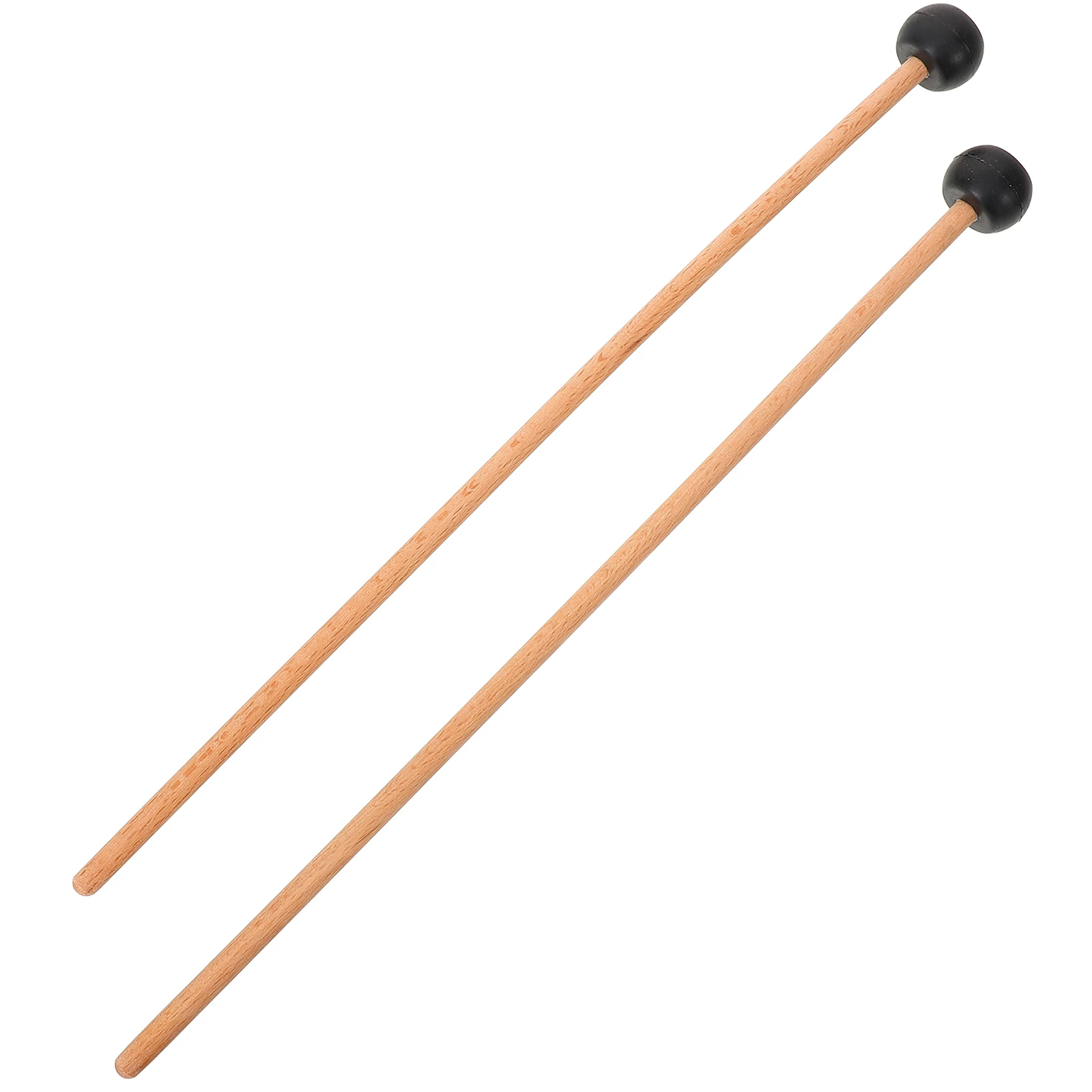 

Rubber Head Drumsticks Percussion Accessories Smooth Surface No Burrs Safe Use Aluminum Plates Wooden Mallets Practical