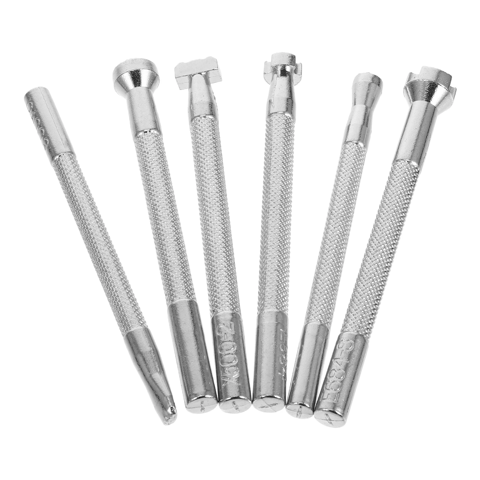 

6pcs Printing Tools Embossing Metal Stamping Kit Alloy Steel Carving Work Stamps for Leathercraft DIY Projects