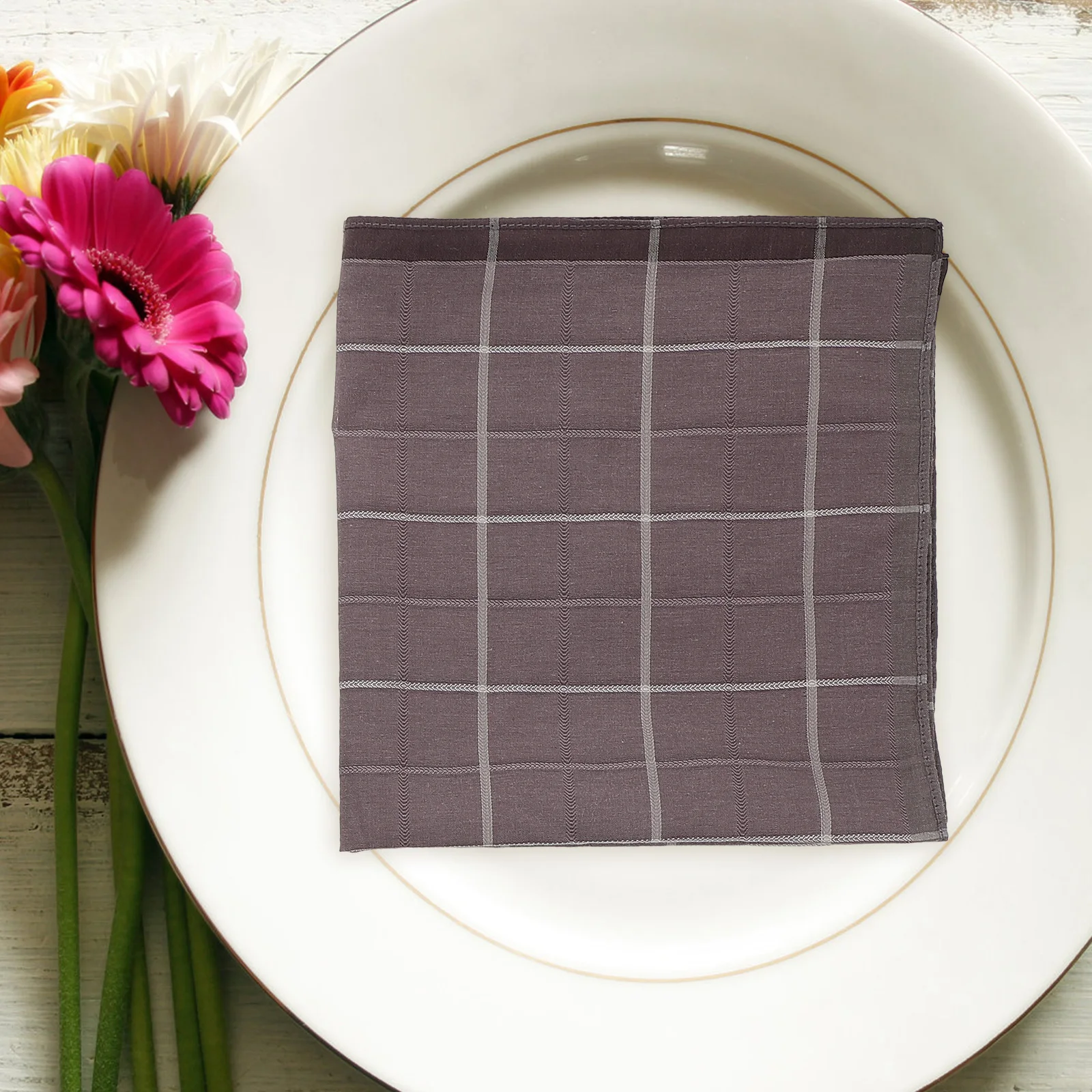 3 قطعة منديل رجالي قطن جيب مربع الزفاف دش الزفاف هدية خمر باندانا أنيقة متعددة الاستخدامات للرجال