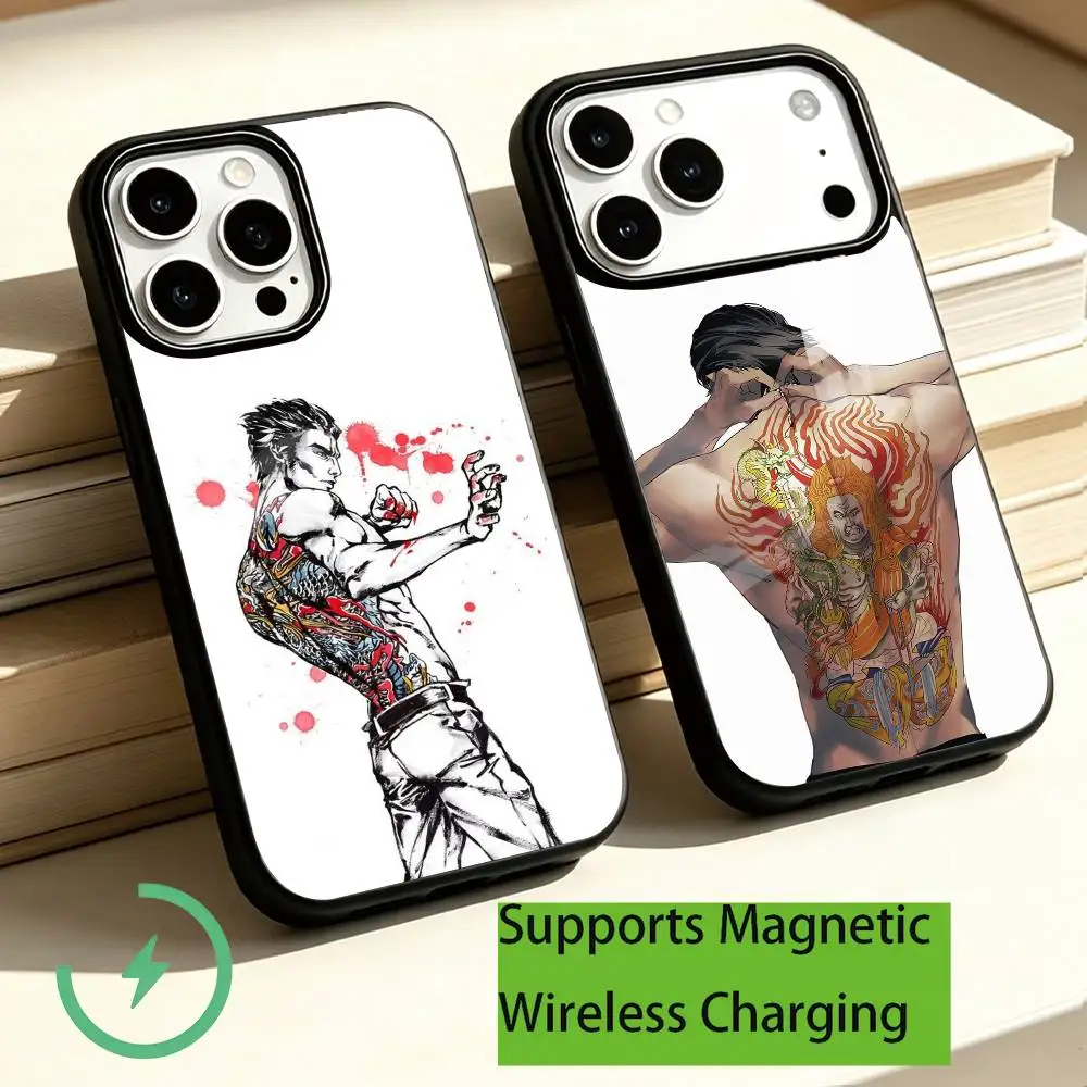 Game Like a Dragon Phone Case For iPhone18,17,16,15,14,13,12,11 Plus,Pro Allows magnetic wireless charging Gift