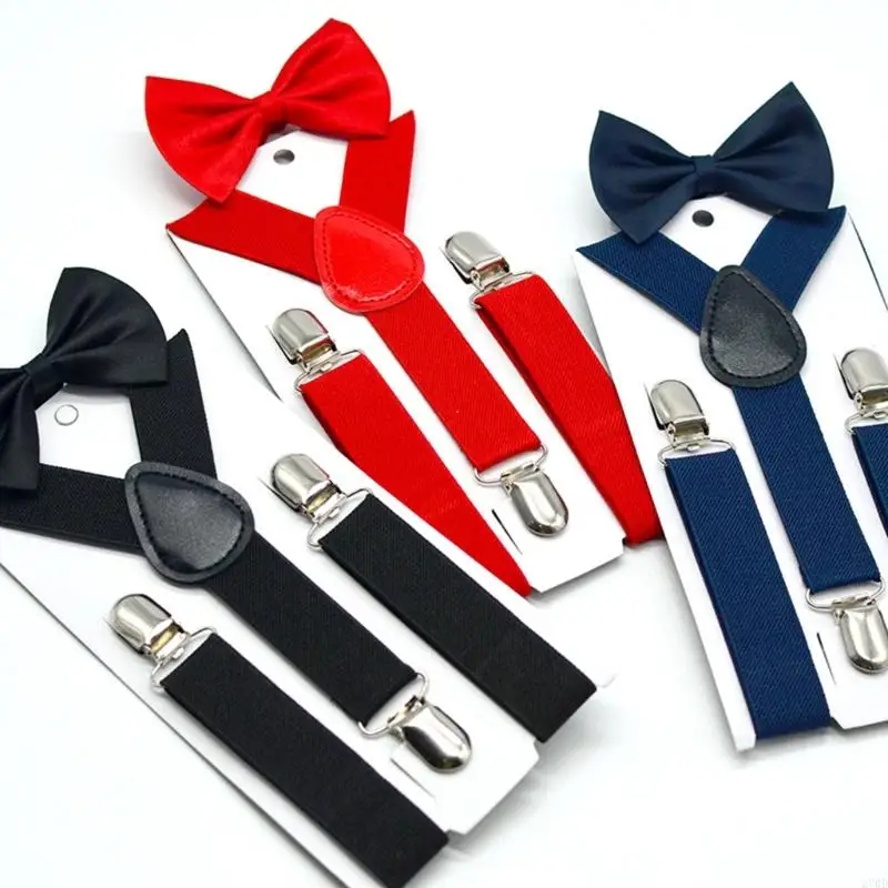 270D Stylish Children Suspenders Elastic Trouser Pants Brace Durability Suspenders for Business or Casual Wear