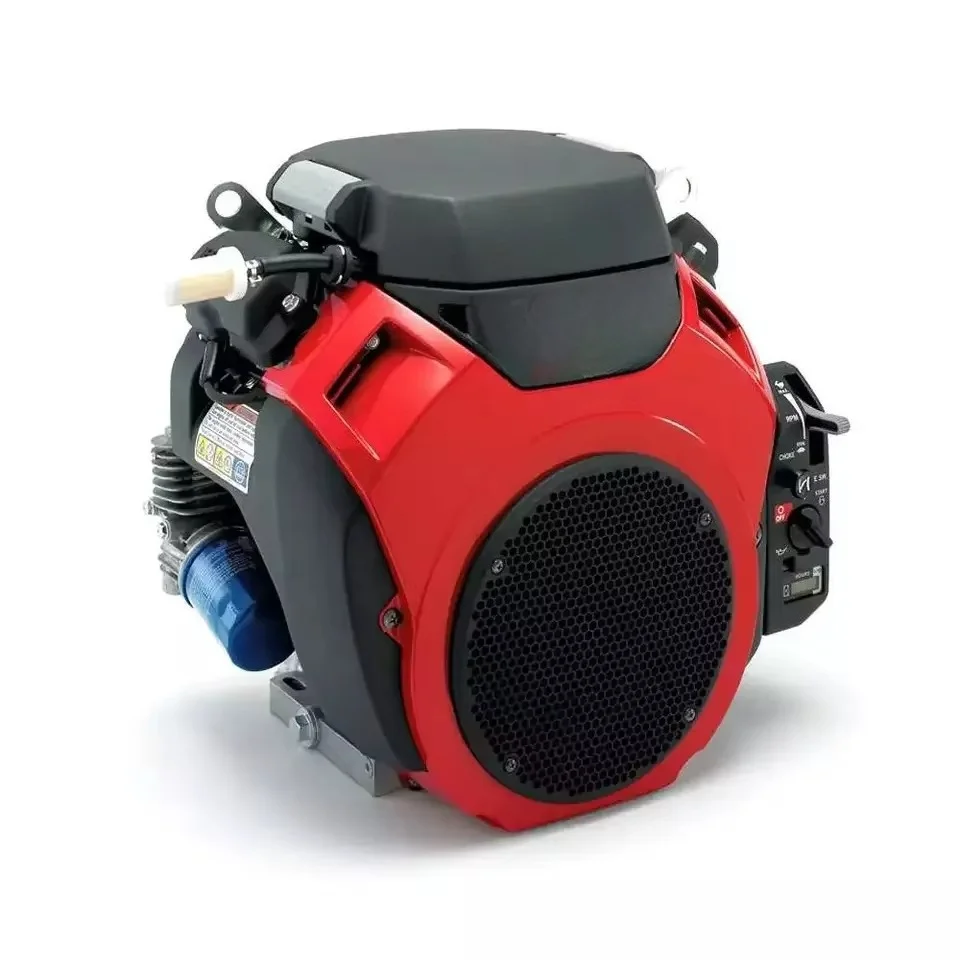 Zweizylinder-Benzinmotor mit horizontaler Welle