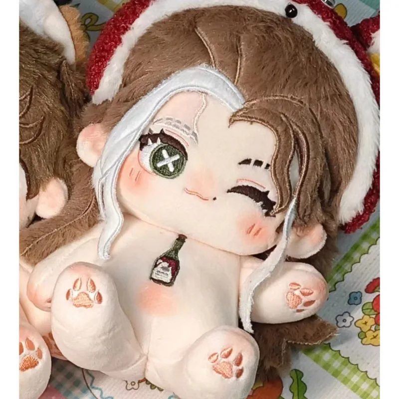 20cm Game Identity V Barmaid Kawaii Cosplay Cotton Doll Body Demi Bourbon Anime Soft Plushies Toy Figures Fans Collection Gifts