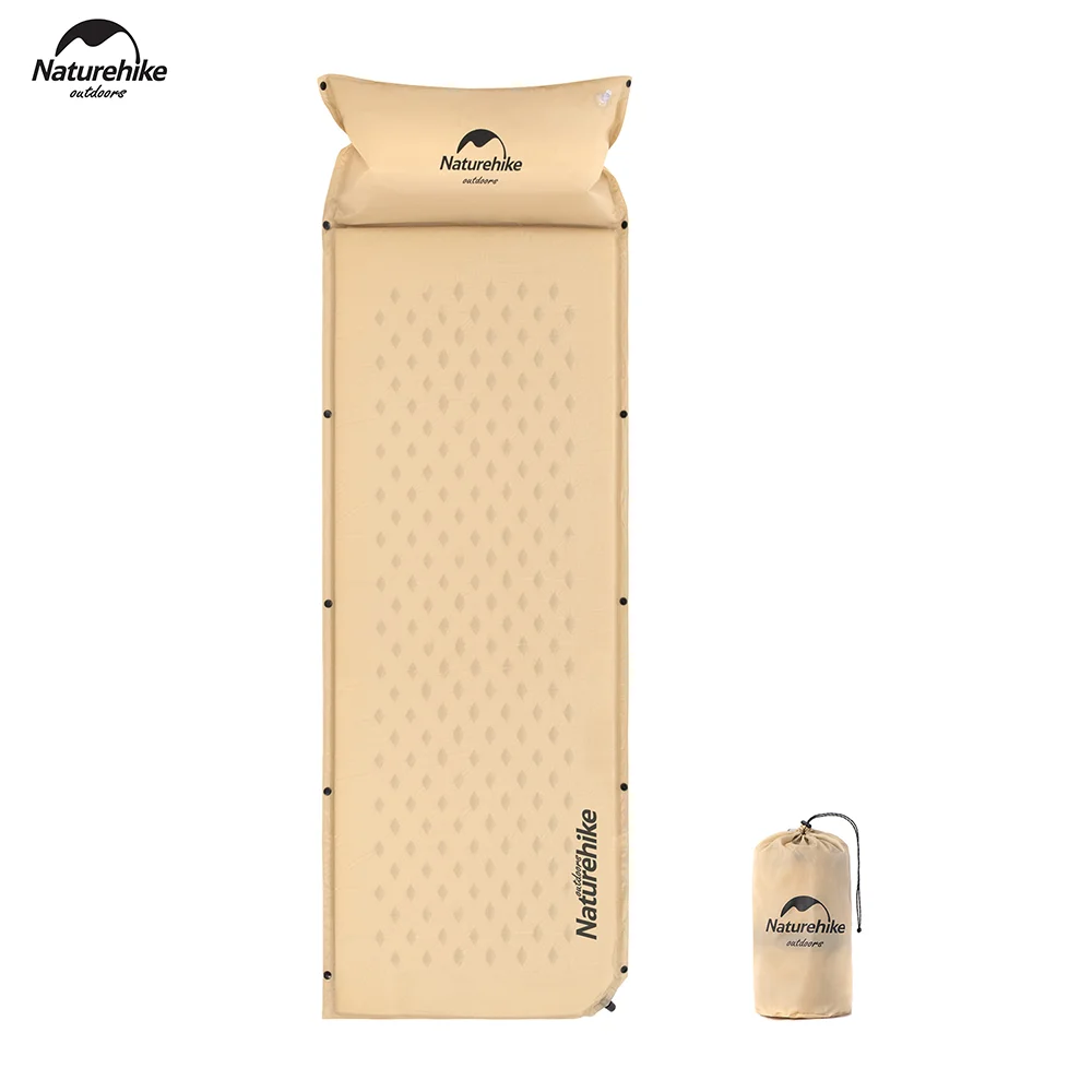 Naturehike outdoor single double self-inflate sleeping pad Splicing Automatic Inflatable Mat sleeping pad for camping