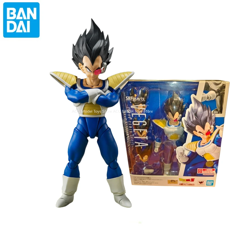 

Оригинальная Аниме Фигурка Bandai SHF Dragon Ball Z VEGETA с уровнем мощности 24000, модель игрушки, коллекционные подарки для мальчиков