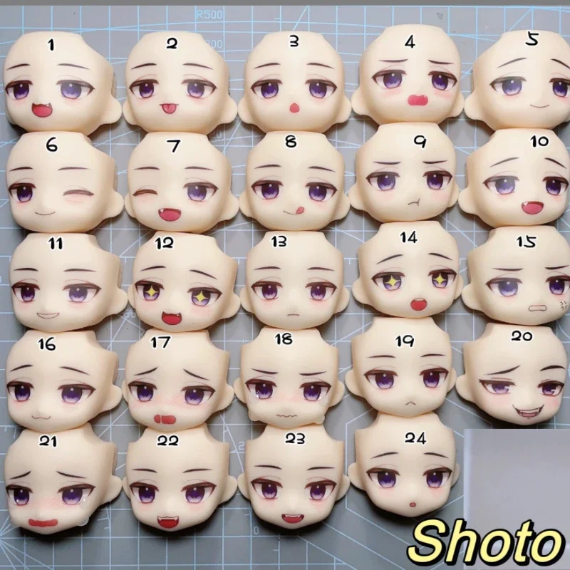 Vtuber Shoto Ob11 GSC Facepates YMY pegatina de agua hecha a mano, juego de Anime, muñeca de Cosplay, accesorios de juguetes, artículos de envío gratis