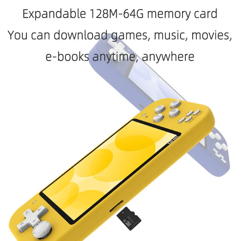 4.3 Polegada handheld consola de jogos portátil mini console de jogos de vídeo retro construído-em 1000 livre jogador de vídeo do jogo perfeito para o presente das crianças