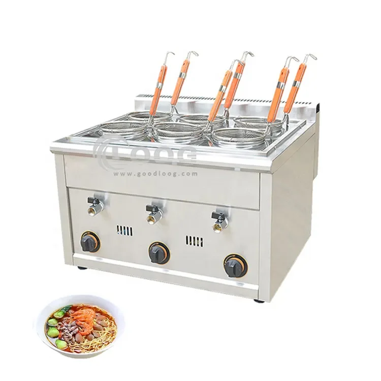High Quality Restaurant Noodle Boiler Cooking Machine LPG Desktop Pasta Cooker for Commercial Use