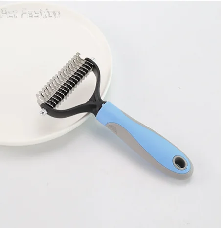 Pets Fur Knot Cutter Dog Grooming Shedding Tools Pet Cat Hair Removal Comb Brush Double sided Pet Products Suppliers