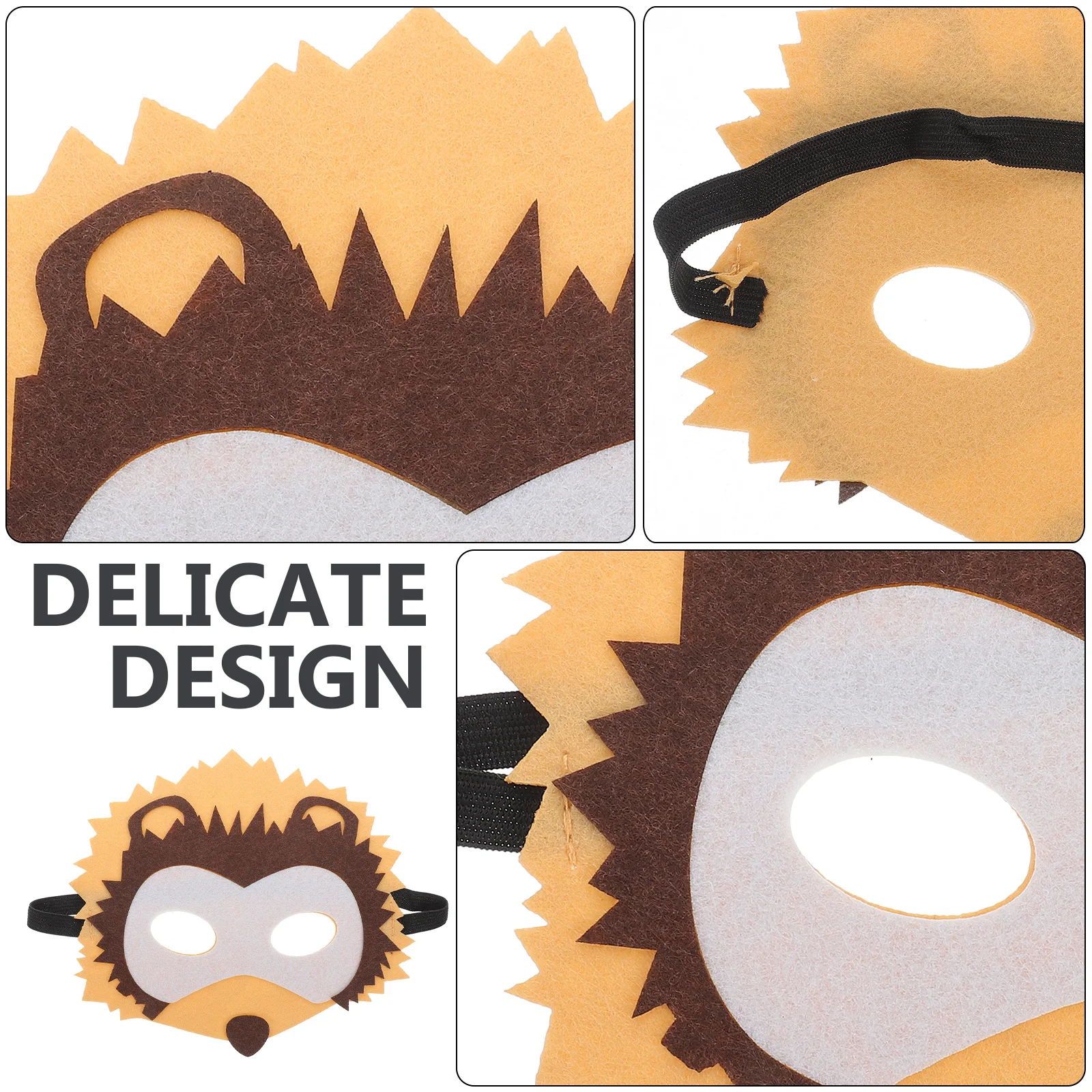 نصف الوجه قناع الحيوان حفلة تنكرية غير المنسوجة النسيج زي الدعامة تأثيري الكرتون الحيوان قناع الديكور أقنعة تنكرية