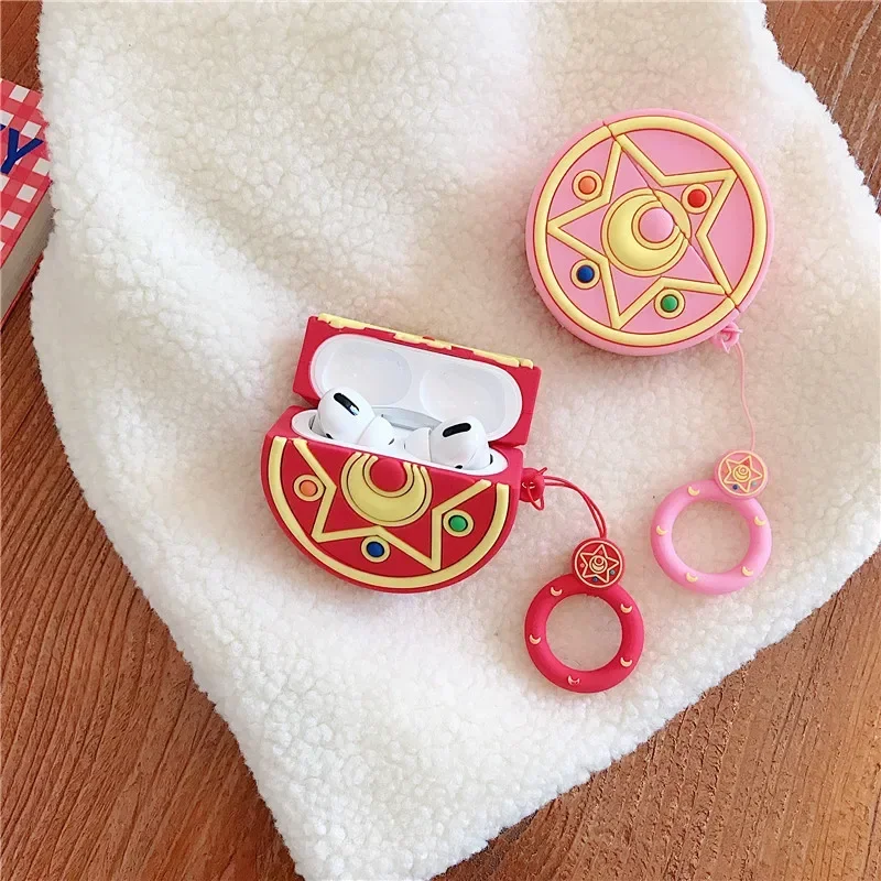 For AirPods 1 2 Case 3D Sailor Moon Cartoon Soft Silicone Earphone Cases for Apple Airpod 3 Case Cute Cover Funda MNL1