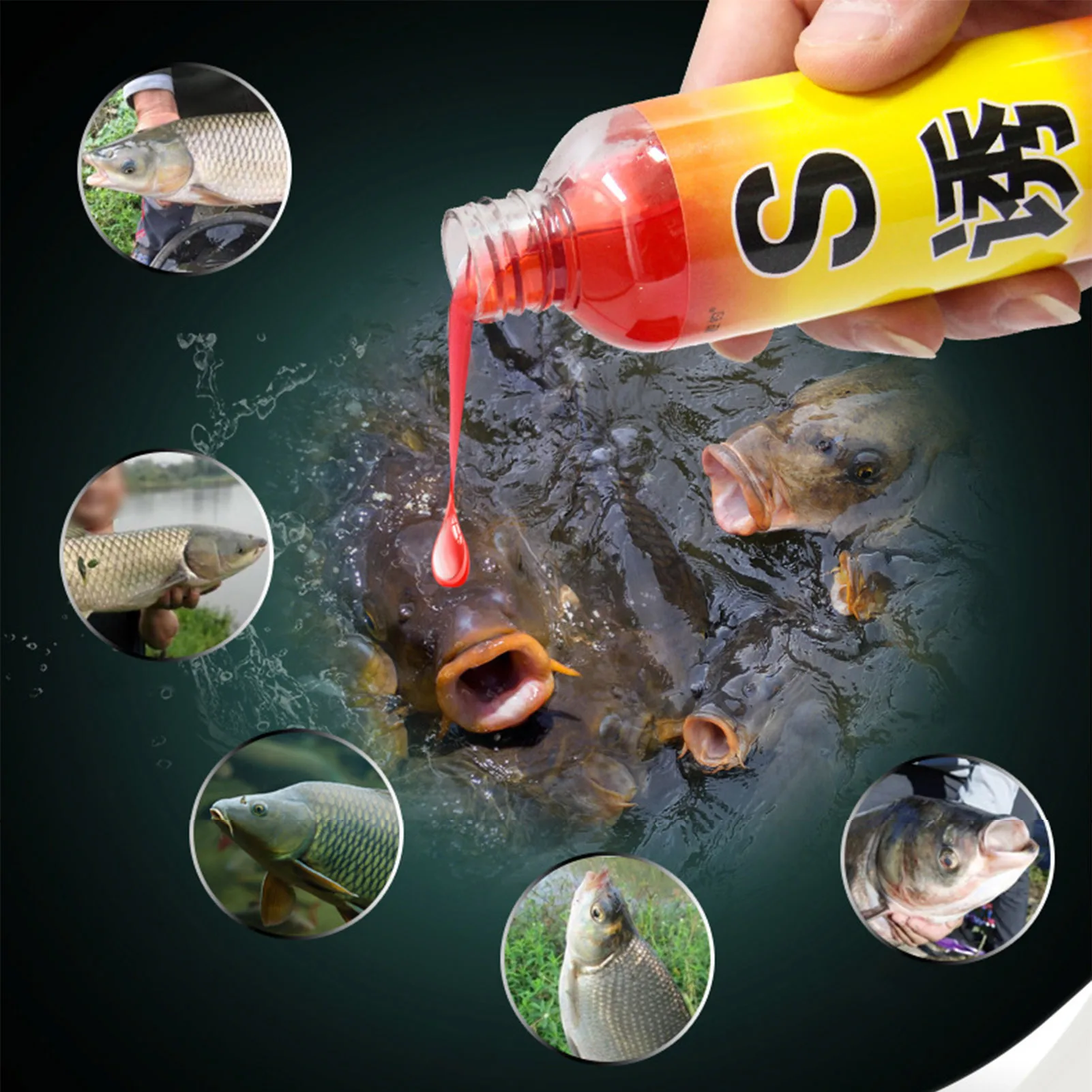 100ml Fishing Attractant Strong Fishy Aroma Wild Fishing Additive Outdoor Liquid Fishing Bait For Silver Carp Crucian Bighead