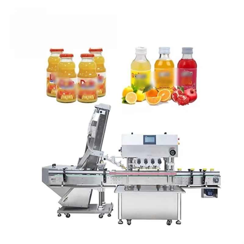 Industrial Automatic 500ml Bottle Filling Sealing Machine Apple Cup Juice Packaging Production Equipment