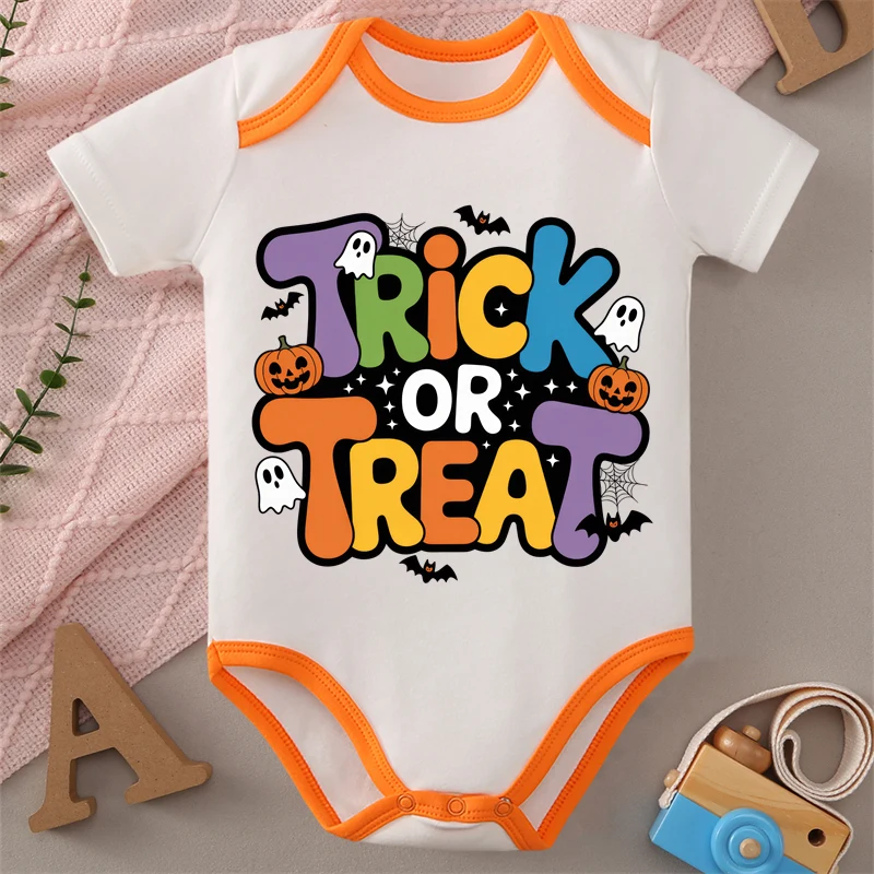 

MINISO My First Halloween Bat Print 100% Cotton Baby Cloths Jumpsuit Onesie Bodysuit for 0-12 Months Newborn Best Gift for Baby