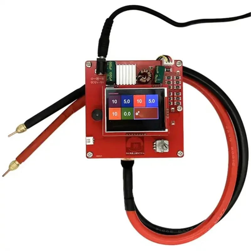 2025 Hot Sale RX-02 6V 600F Capacitor Spot Welder LED Digital Display Spot Welding Machine Weld Tool 4AWG 0.25mm